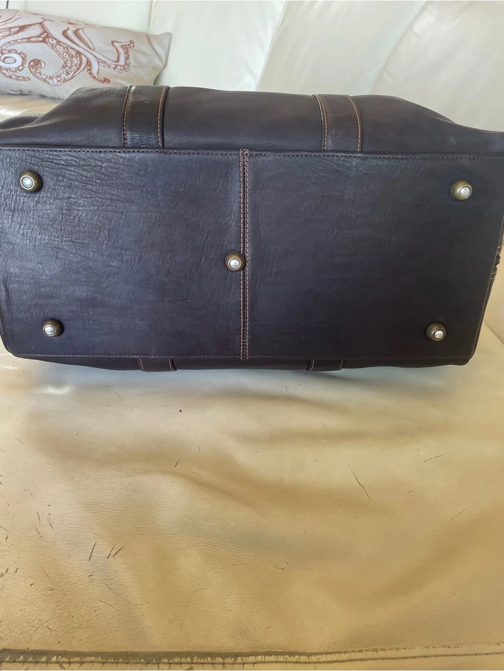 ⛳️ Links Kings - Castle Pines Invitational Classic Dark Brown Leather Duffel Bag